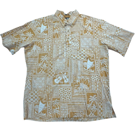 Vintage Reyn Spooner Shirt Mens XL Hawaiian Popover Classic Fit Aloha 90s - Picture 1 of 9